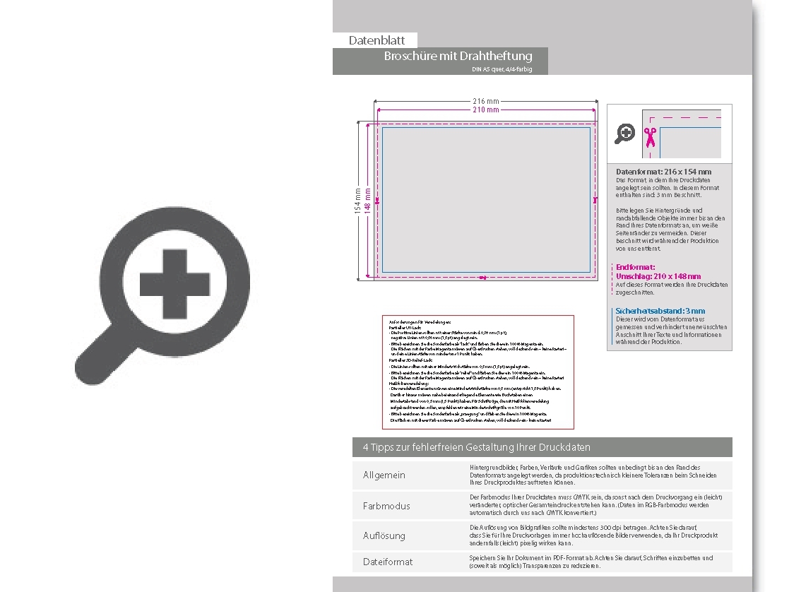 Product Bild brosch__re_mit_drahtheftung__endformat_din_a5_quer__12-seitig