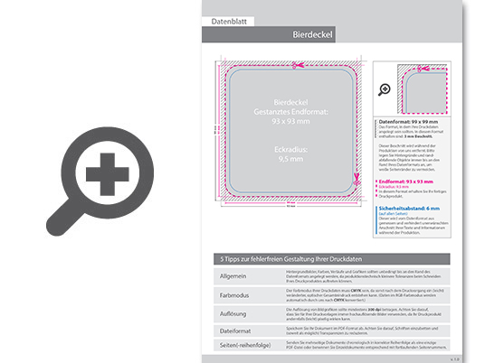 Product Bild bierdeckel_quadratisch_(topseller)__4_4-farbig_beidseitig_bedruckt